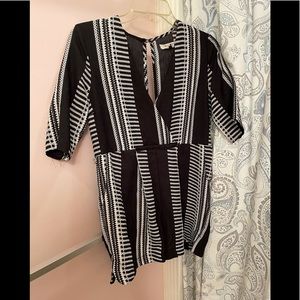 Black and white romper
